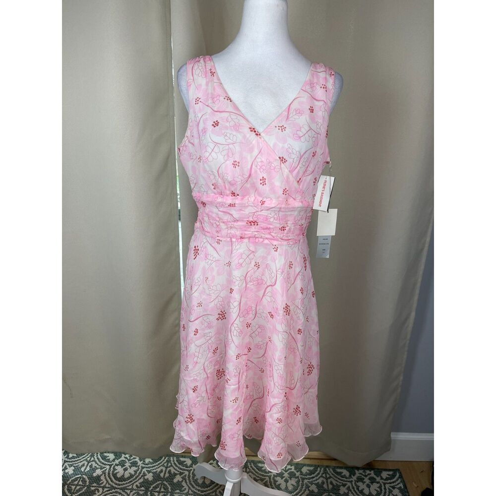 Philip DiCaprio Silk Floral Fit & Flare Dress Sleeveless Romantic Garden Size 10